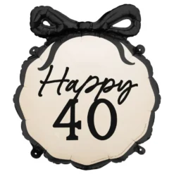 Folieballong Rosett Happy 40