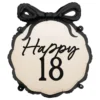 Folieballong Rosett Happy 18