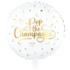 Folieballong Rund Pop the Champagne
