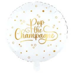 Folieballong Rund Pop the Champagne