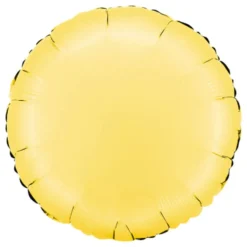 Folieballong Rund Satin Banana Yellow