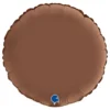 Folieballong Rund Satin Chocolate
