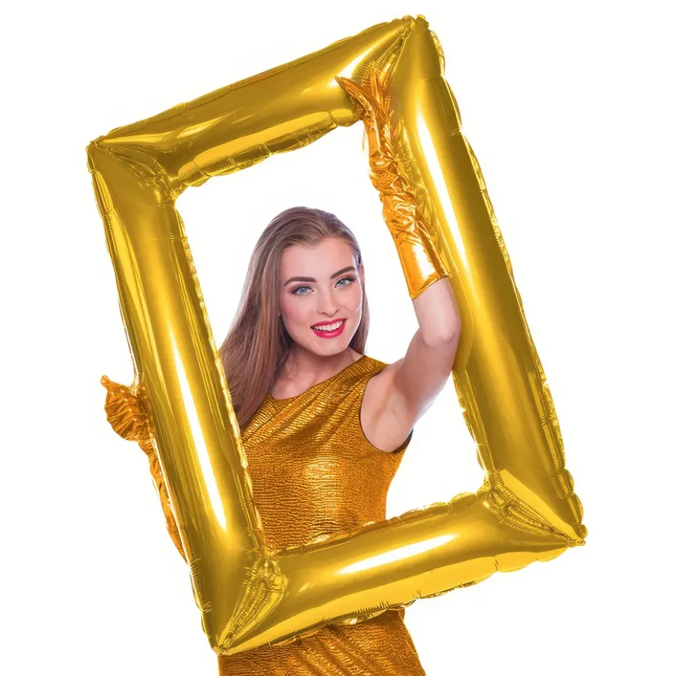 Folieballong Selfieram Guld