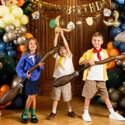 Folieballong Set Harry Potter™ Nimbus & Golden Snitch