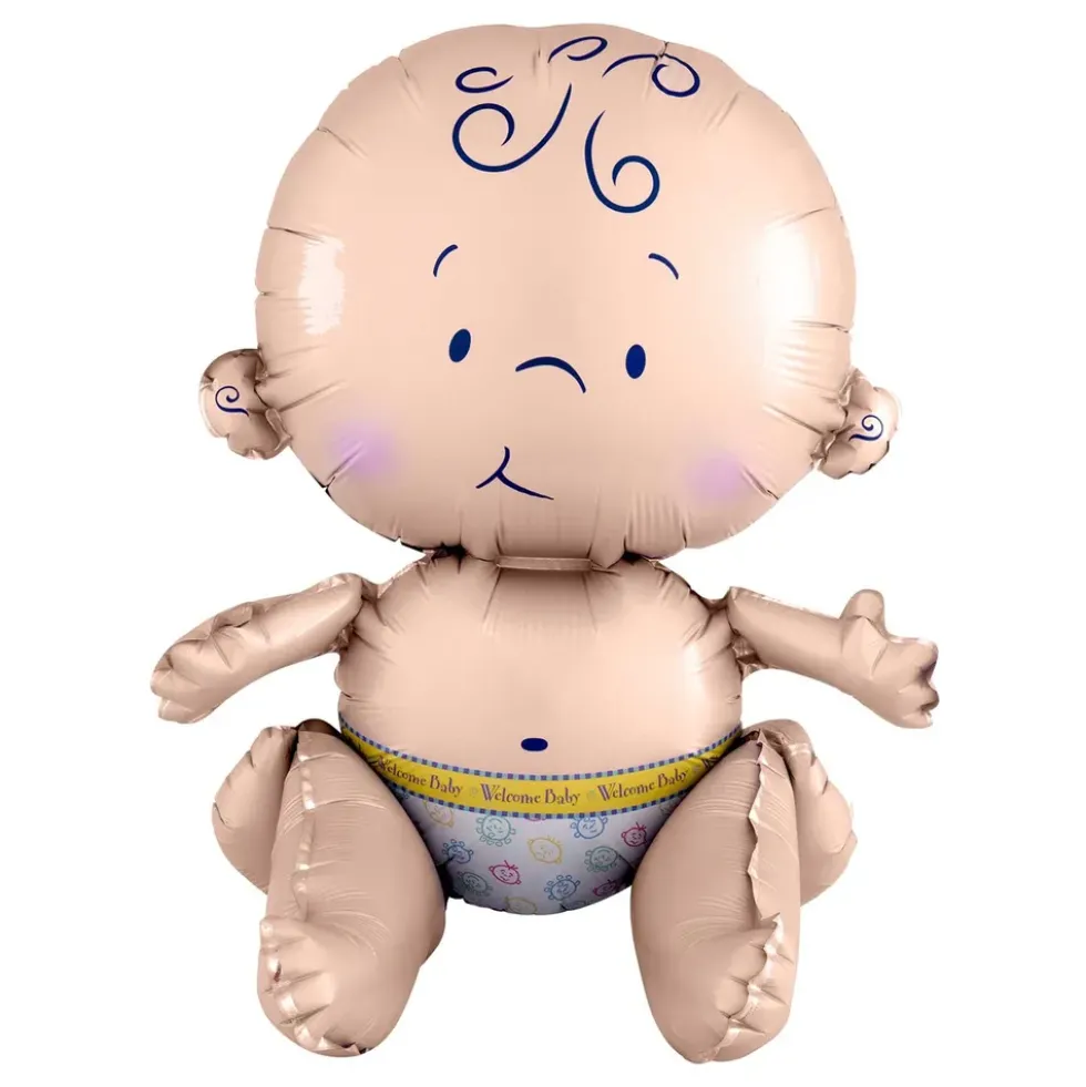 Folieballong Sittande Bebis