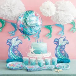 Folieballong Sjöljungfru Happy Birthday
