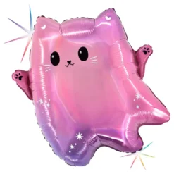 Folieballong Spöke Kawaii Katt