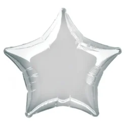 Folieballong Stjärna Metallic Silver