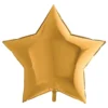 Folieballong Stjärna Metallic Guld