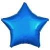 Folieballong Stjärna Metallic Blå