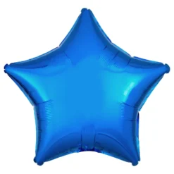 Folieballong Stjärna Metallic Blå