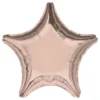 Folieballong Stjärna Metallic Roséguld