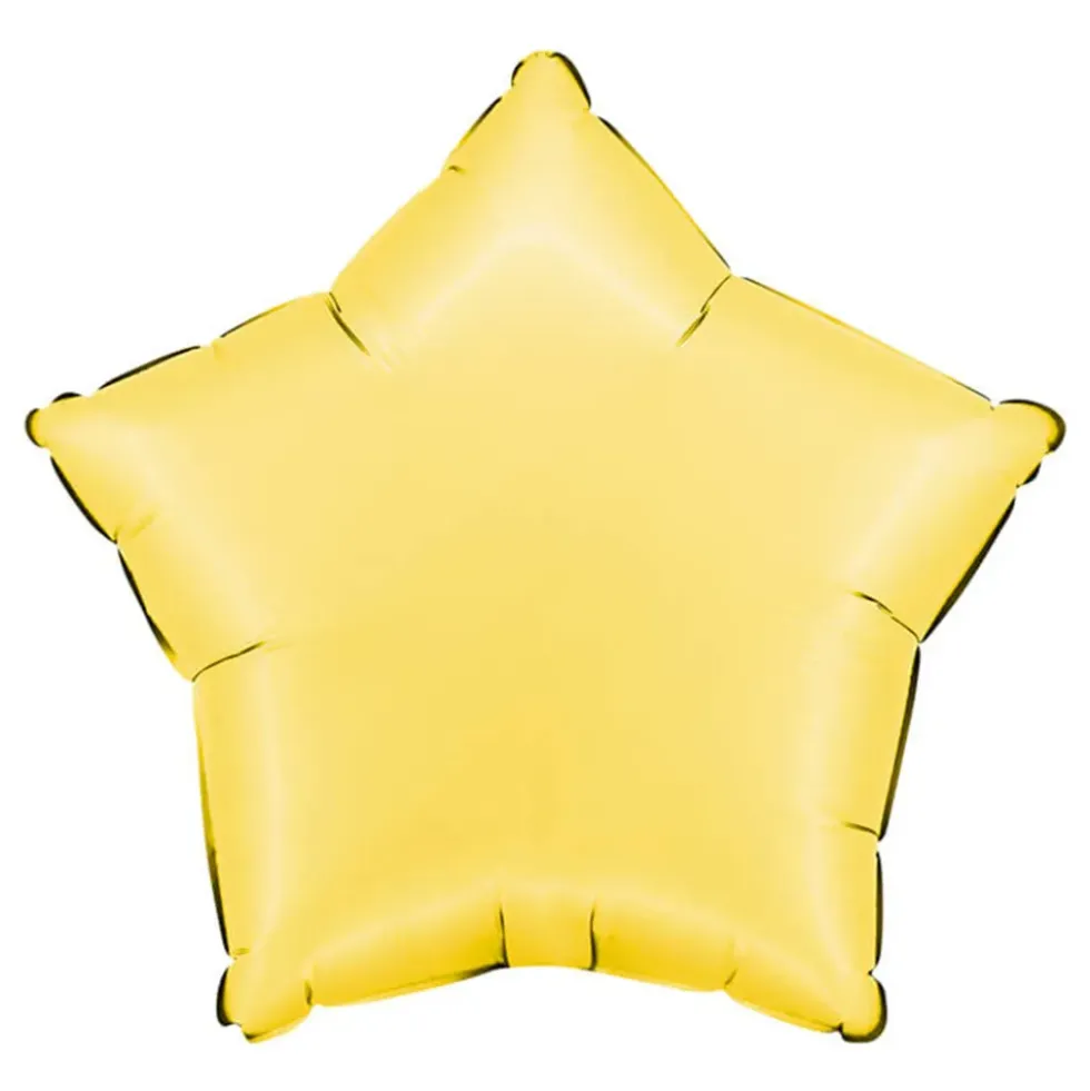 Folieballong Stjärna Satin Banana Yellow