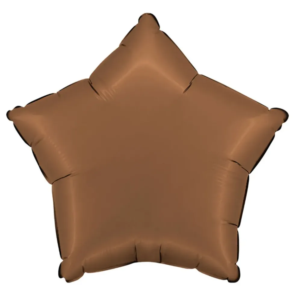 Folieballong Stjärna Satin Chocolate