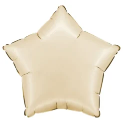 Folieballong Stjärna Satin Cream