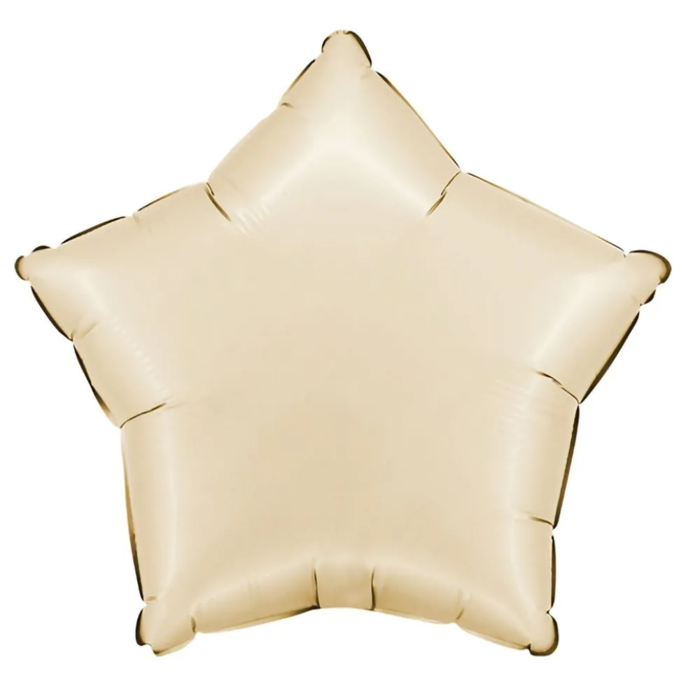 Folieballong Stjärna Satin Cream