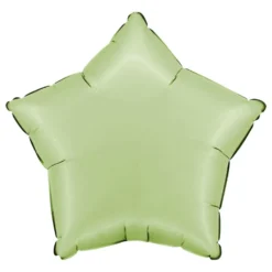 Folieballong Stjärna Satin Olive Green