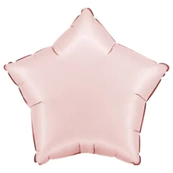Folieballong Stjärna Satin Pastel Pink