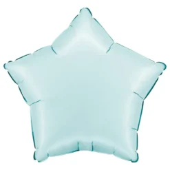 Folieballong Stjärna Satin Pastel Blue