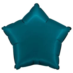 Folieballong Stjärna Satin Petrol Blue