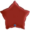 Folieballong Stjärna Satin Rubin Red