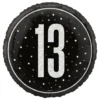 Folieballong 13 Svart/Silver