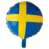 Folieballong Svenska Flaggan
