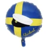 Folieballong Sverige Grattis till Studenten