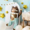 Folieballong Teddybjörn Blå