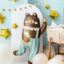 Folieballong Teddybjörn Blå