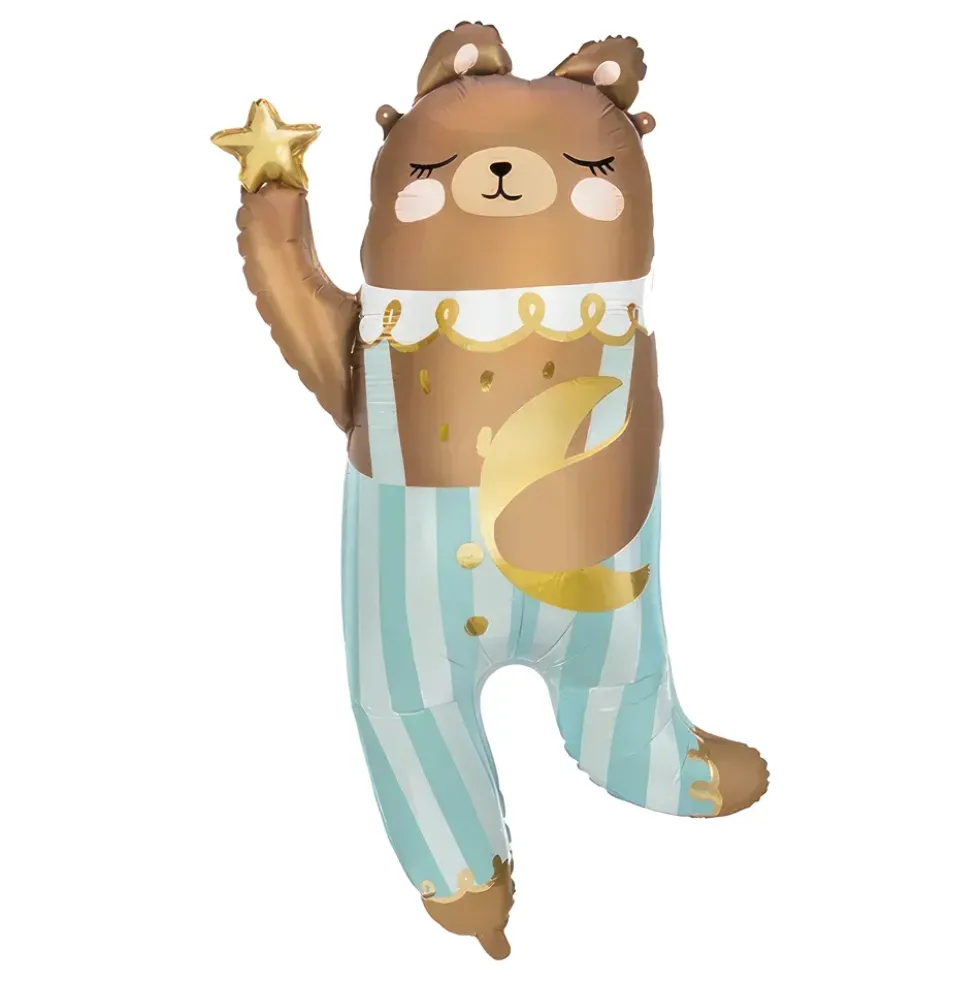 Folieballong Teddybjörn Blå