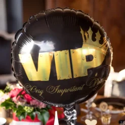 Folieballong VIP Svart/Guld