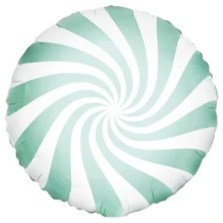 Folieballong Vit/Mint Candy