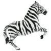 Folieballong Zebra