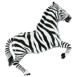 Folieballong Zebra