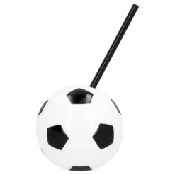 Fotbollsmugg med Sugrör