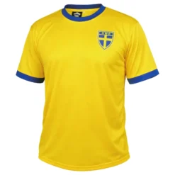 Fotbollströja T-shirt Sverige Supportertröja