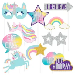 Fotoprops Happy Birthday Unicorn