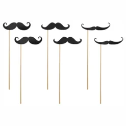 Fotoprops Mustascher Svarta