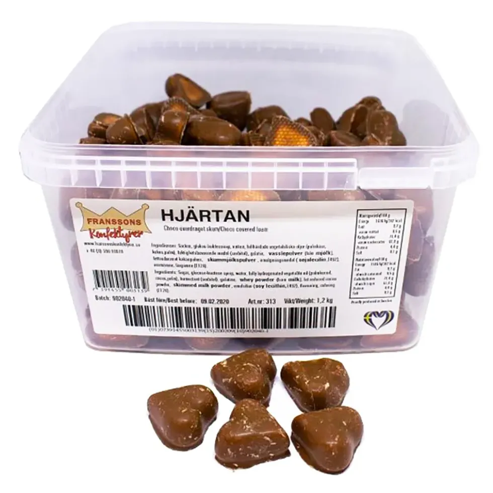 Franssons Chokladhjärtan med Skum Storpack