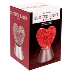 Färgskiftande Lampa Hjärta Glittrande