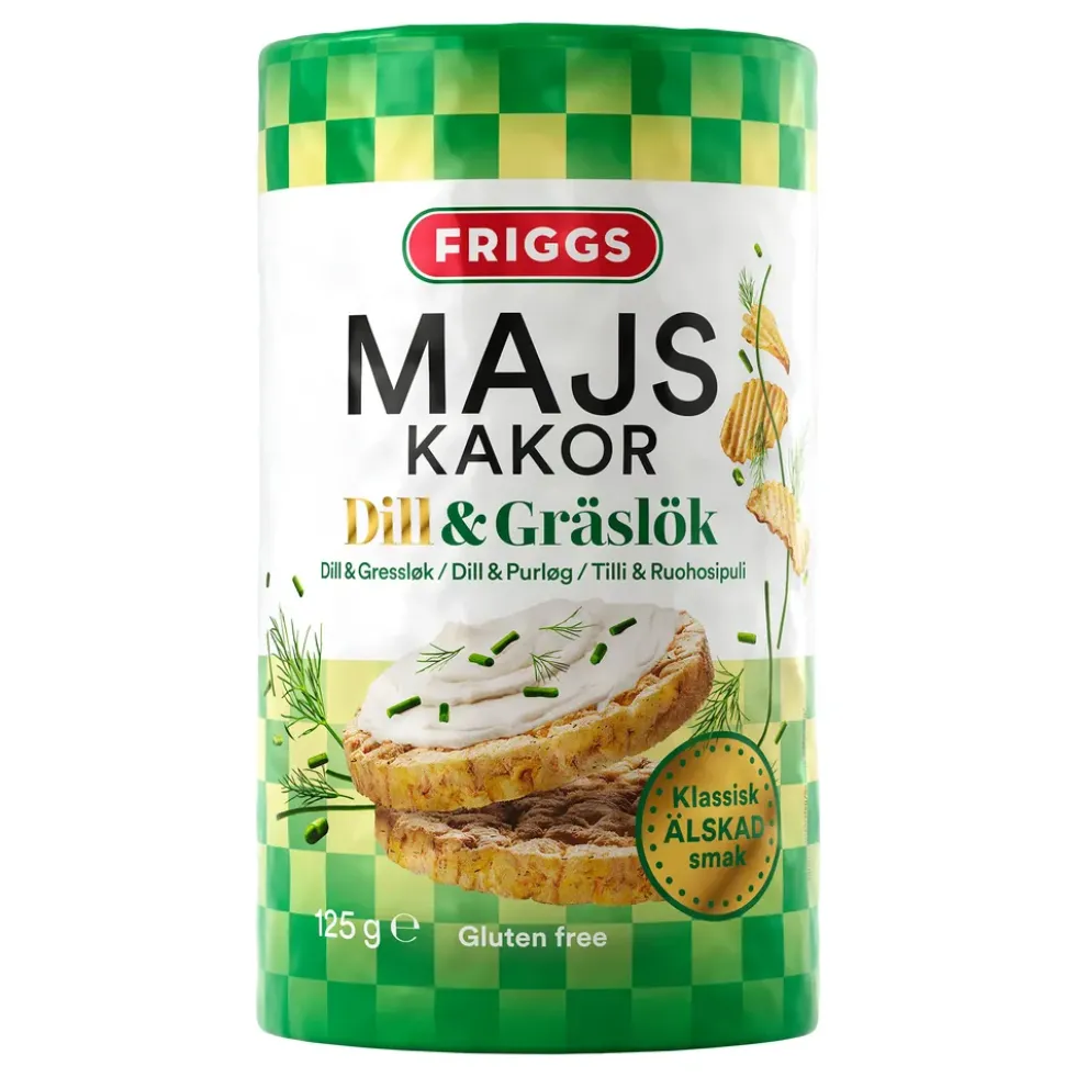 Friggs Majskakor Dill & Gräslök Storpack