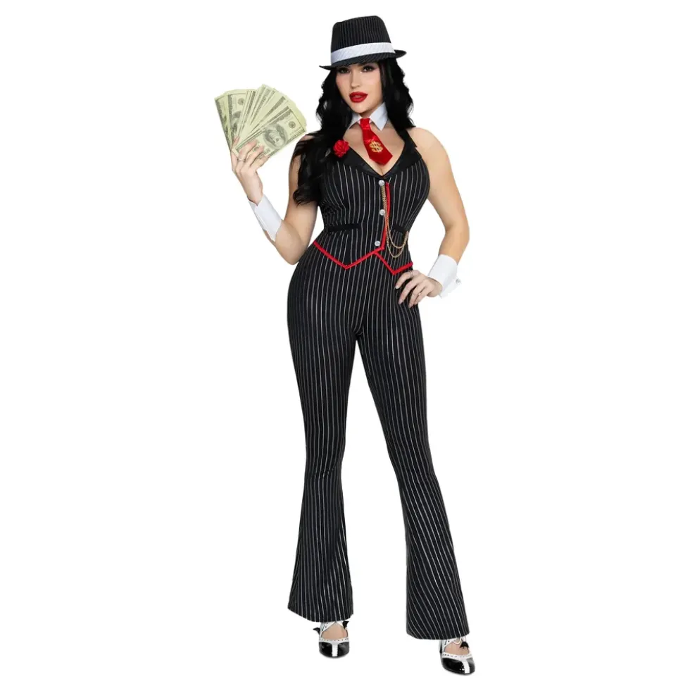 Gangster Catsuit Deluxe Maskeraddräkt