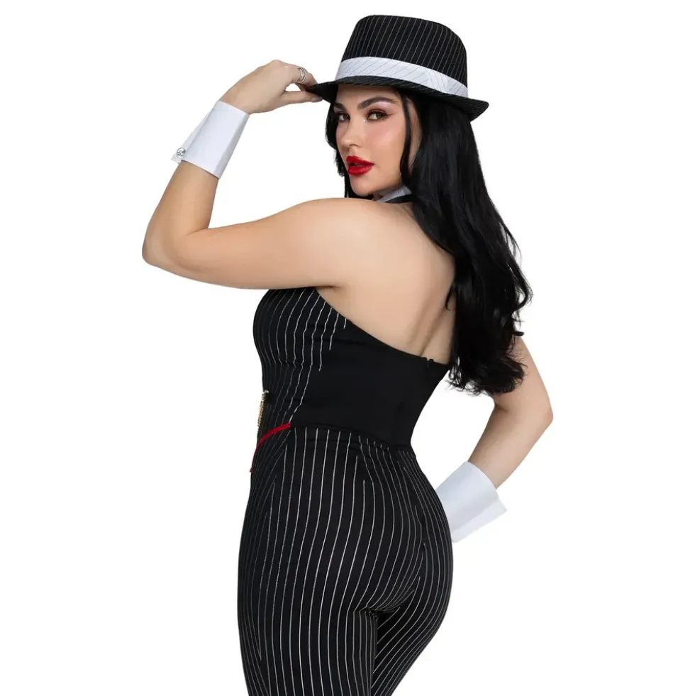 Gangster Catsuit Deluxe Maskeraddräkt