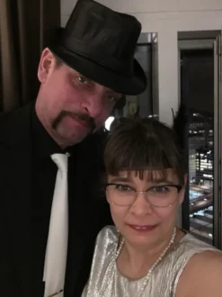 Gangsterhatt i Läderlook