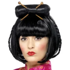 Geisha Svart Peruk