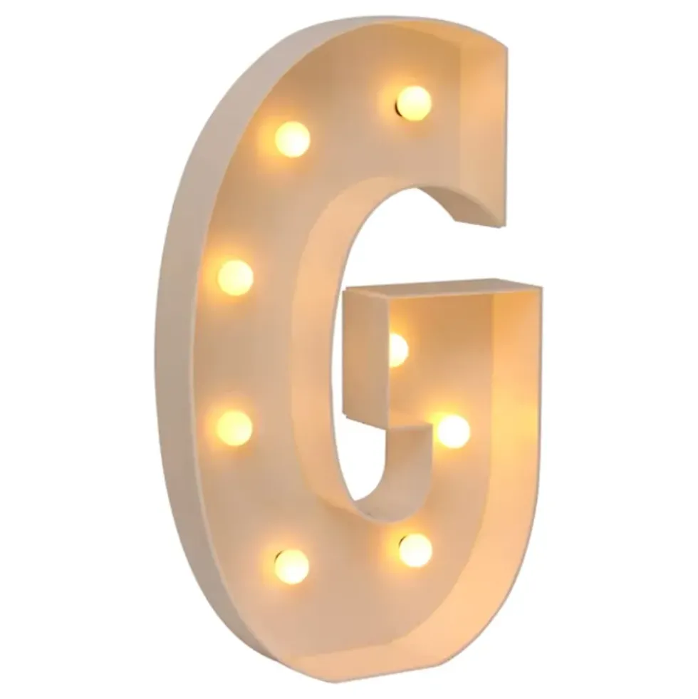 Gigantiska Bokstäver med LED-Lampor