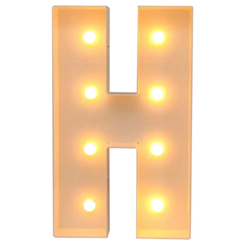 Gigantiska Bokstäver med LED-Lampor