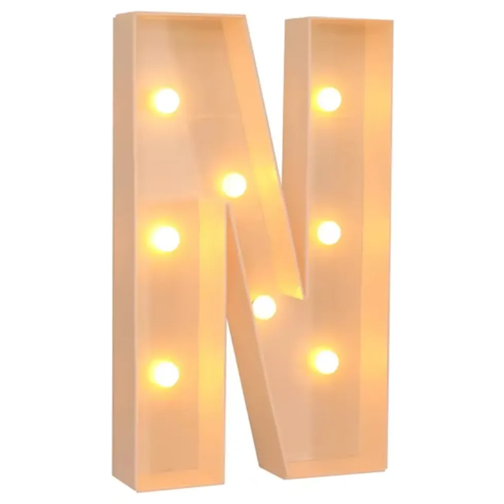 Gigantiska Bokstäver med LED-Lampor