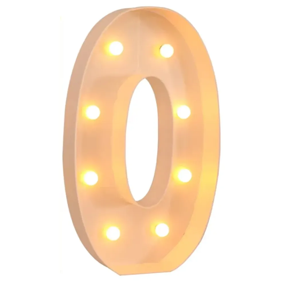 Gigantiska Bokstäver med LED-Lampor
